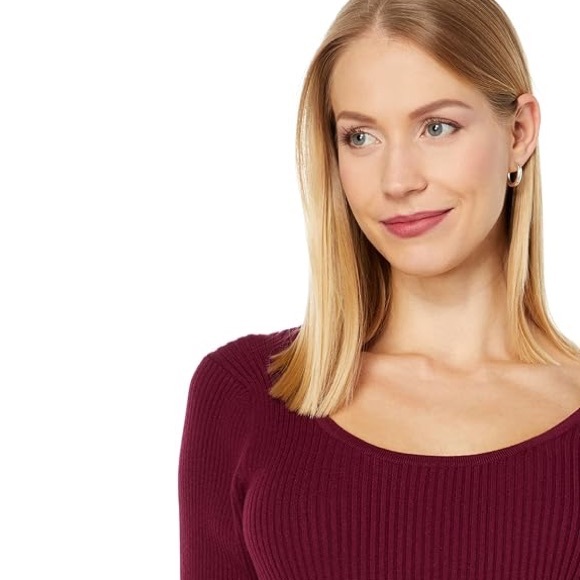 Michael Stars Mae Scoop Neck Sweaterdress NWOT Chalk / Cream/ Ivory - Picture 8 of 9